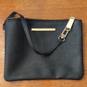 Steve Madden Black Clutch with Gold Accents
